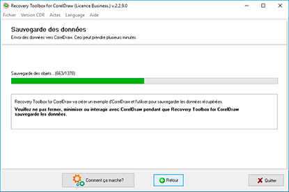 Envoie du fichier à CorelDRAW